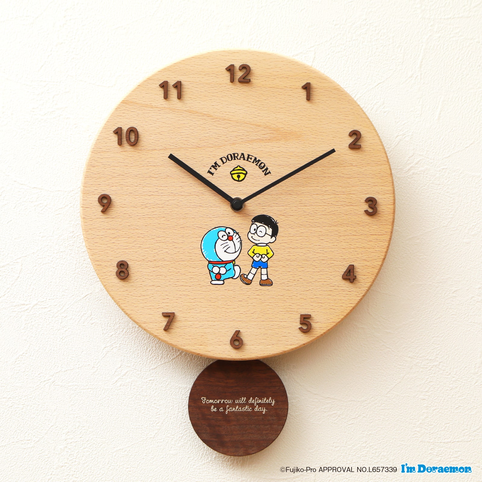 キャラクター時計 I'm Doraemon なかよし