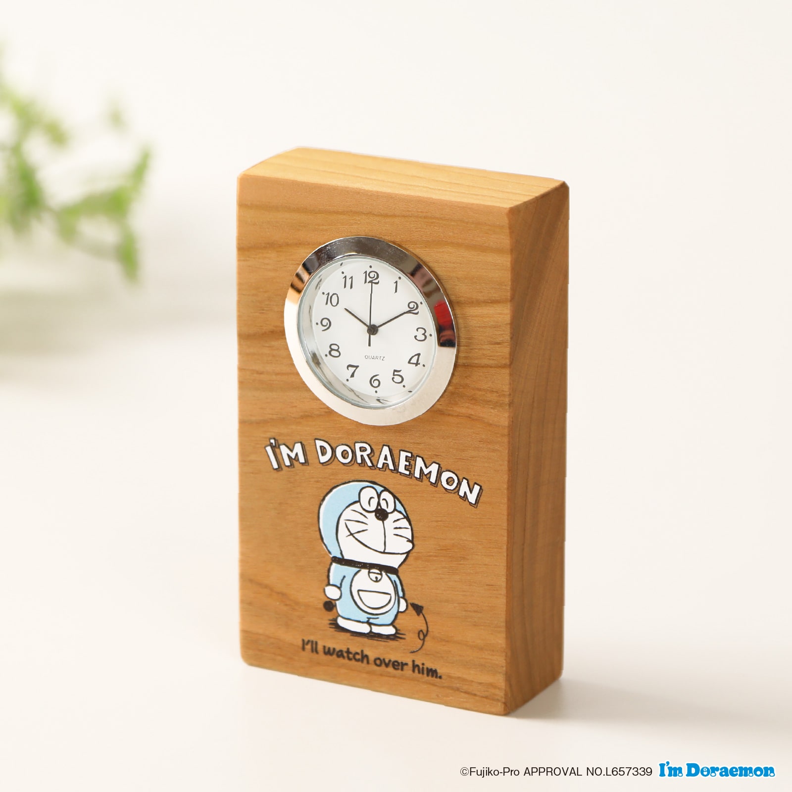 キャラクター時計 I'm Doraemon ほほえみ