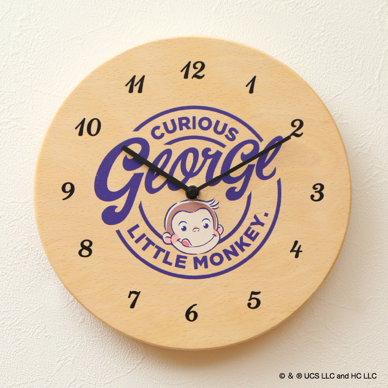 キャラクター時計 おさるのジョージ ロゴ
