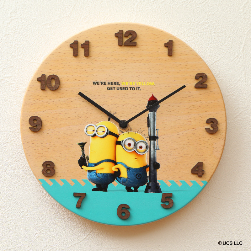 キャラクター時計 ミニオン We're Yellow