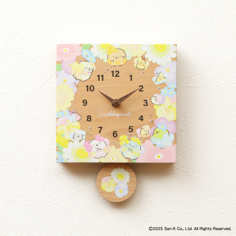 キャラクター時計 すみっコぐらし お花のようせい
